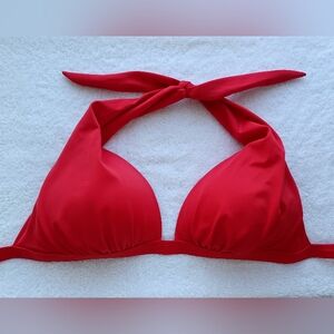 VENUS Red Halter Bikini Top, Size 32DD/34D/36C